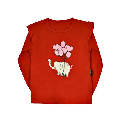 Camiseta Manga Larga Elefante Infantil