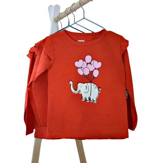 Camiseta Manga Larga Elefante Infantil