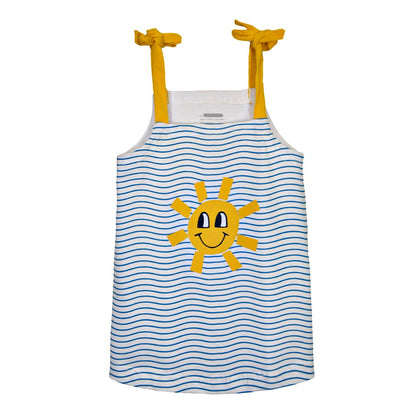 Vestido Camisero Lazo Infantil Sol